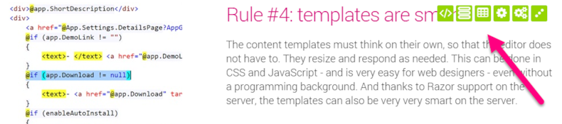 Rapid In-Page Development to change Templates, Content-Type and more (200)